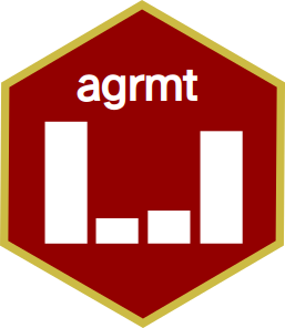 Hexsticker of the agrmt package